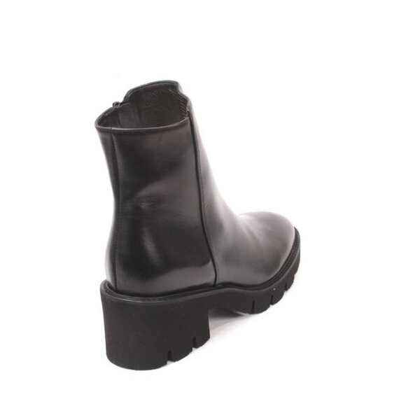 Luca Grossi 3950 Black Leather Ankle Heel Boots - Picture 4 of 8